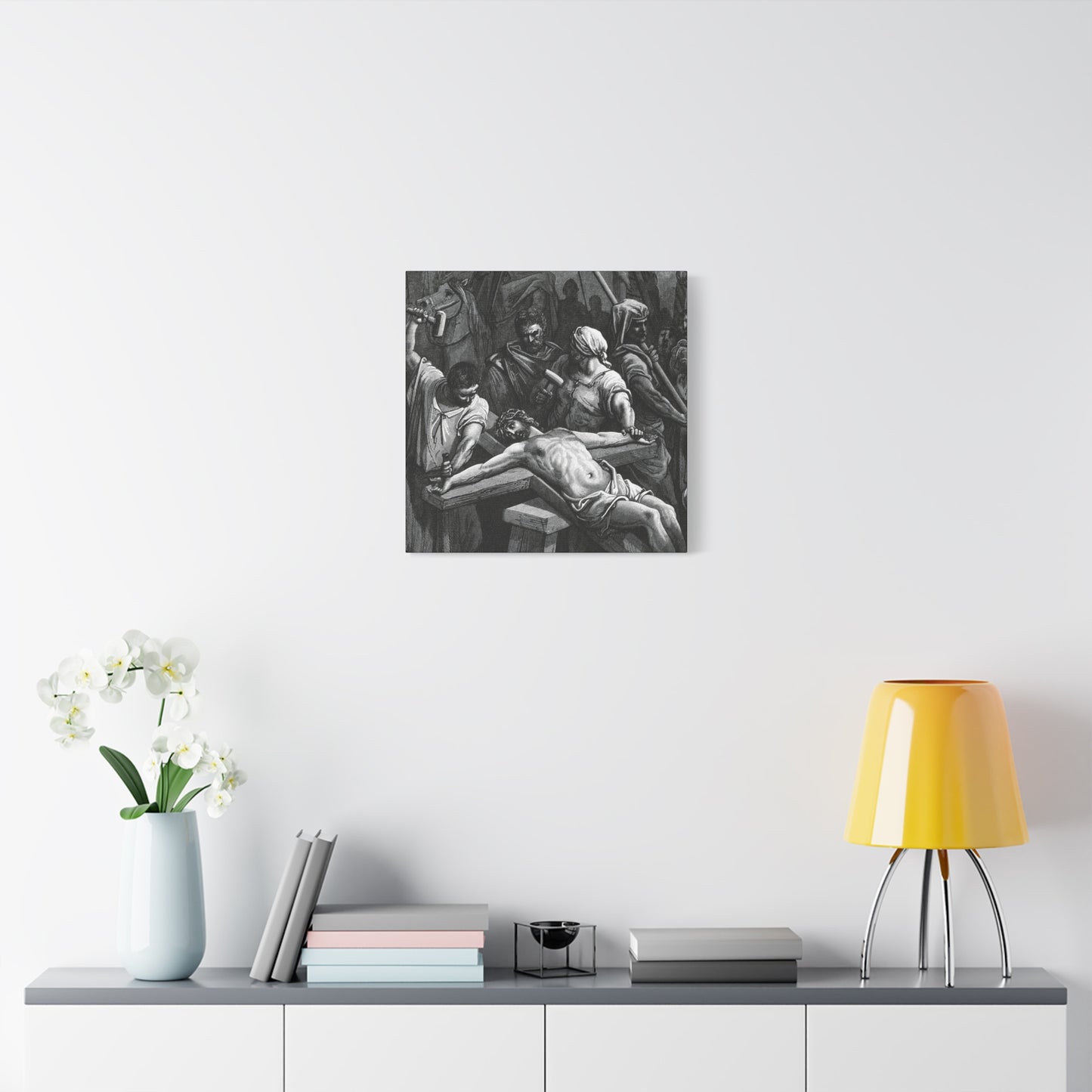 Crucifixion Art Matte Canvas Print – Stretched Religious Wall Decor