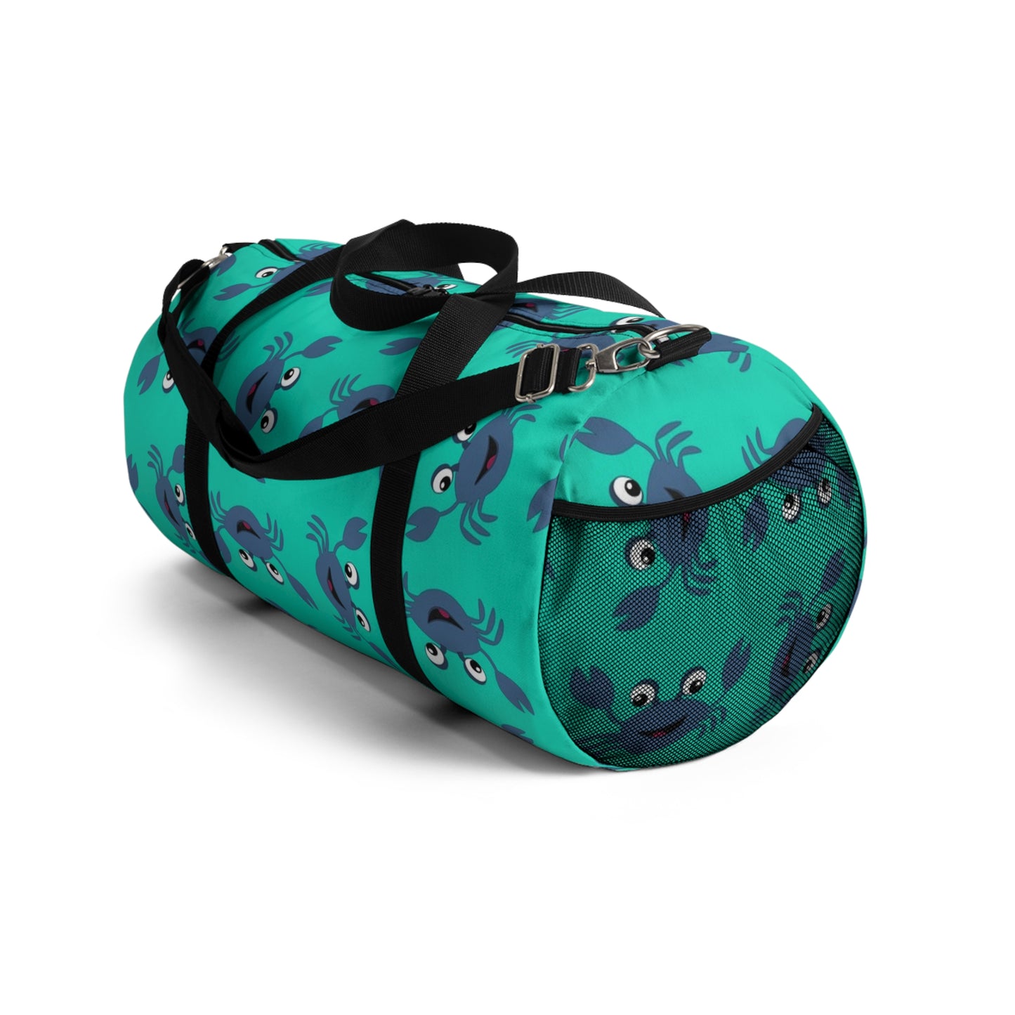 Fun Crab Pattern Duffel Bag, Beach Bag, Gym Tote, Travel Luggage, Overnight Bag, Cute Coastal Design