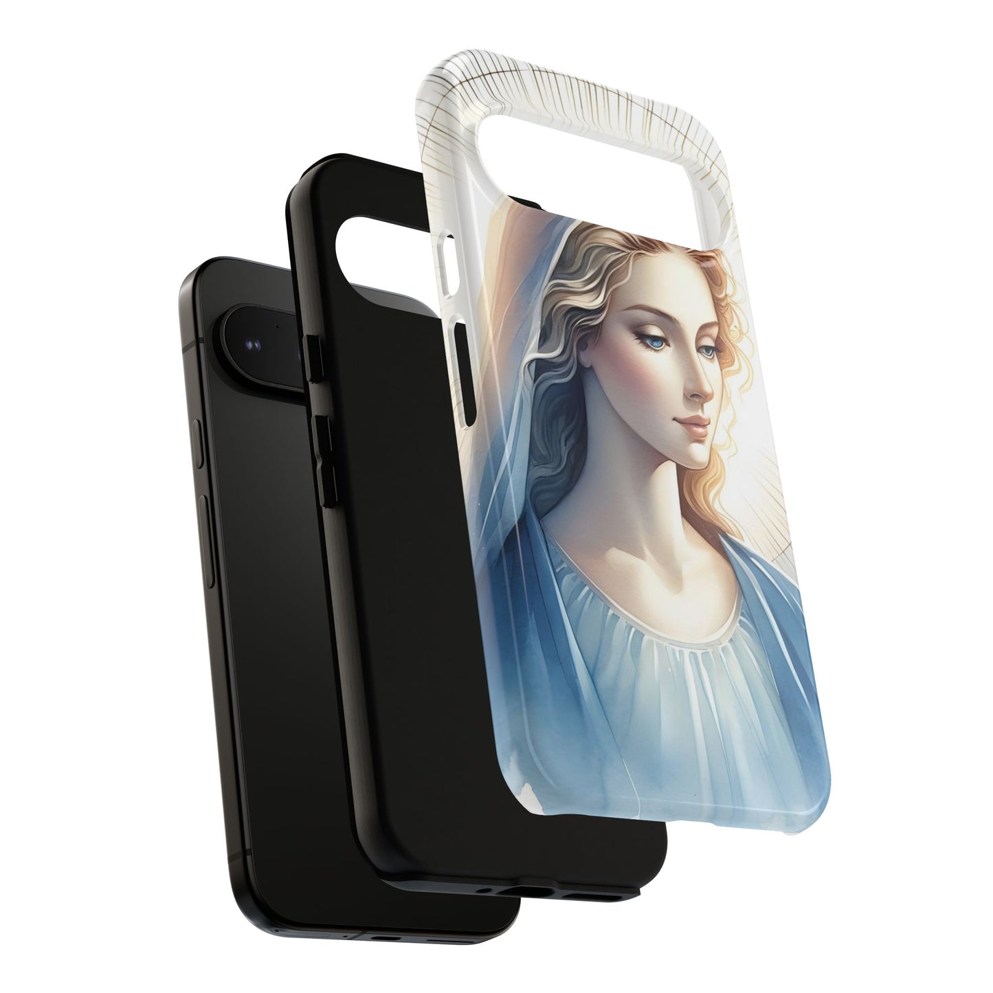 Beautiful Mary Phone Case, Tough Phone Case, Inspirational Tech Accessory, Gift for Her, Religious Phone Cover