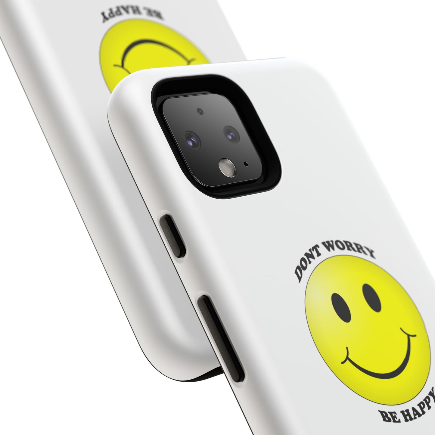 Happy Face Phone Case, Tough Cases, Don’t Worry, Be Happy, Cute Gift for Friends, Positive Vibes, Fun Mobile Accessories