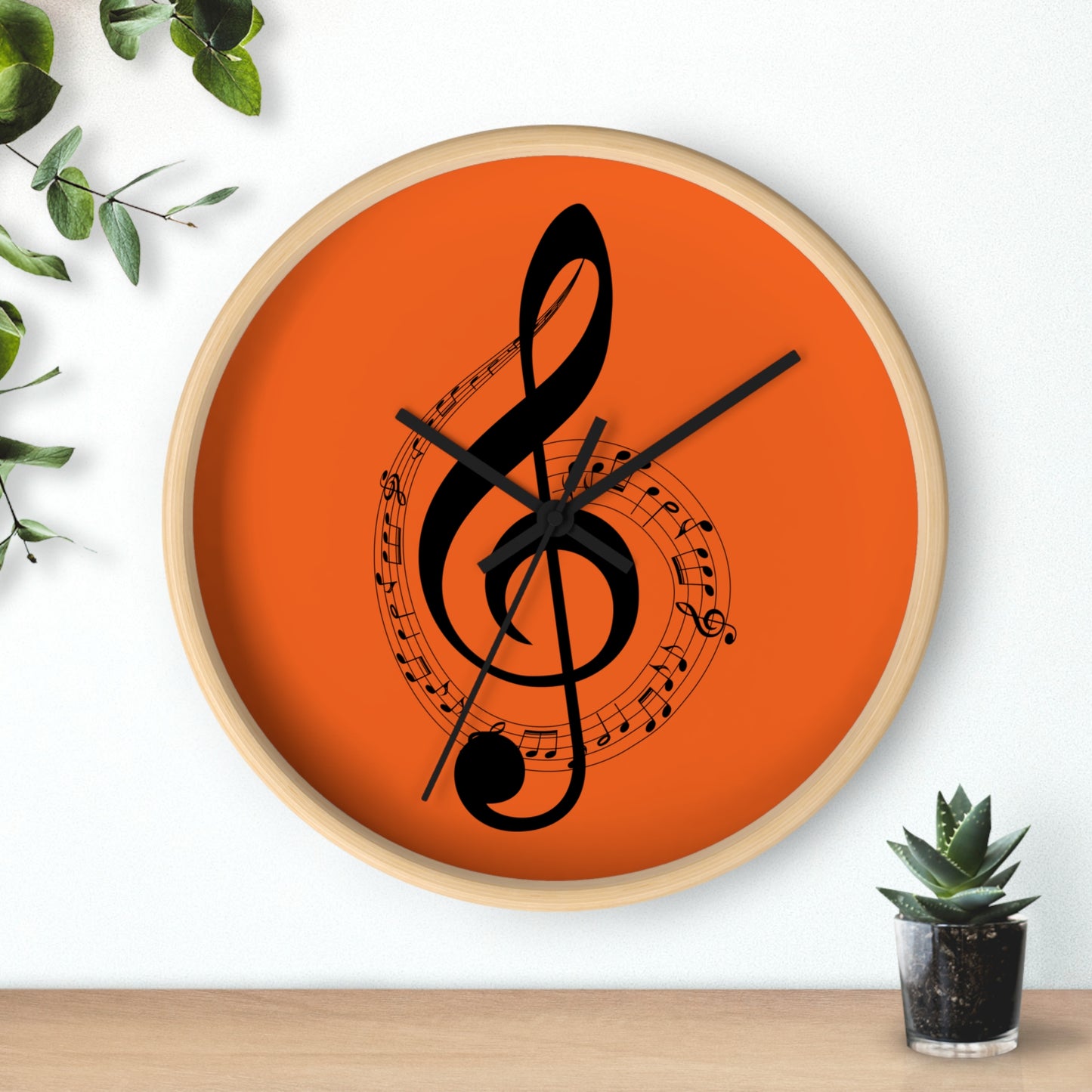 Musical Note Wall Clock | Perfect for Music Lovers, Home Decor, Gifts