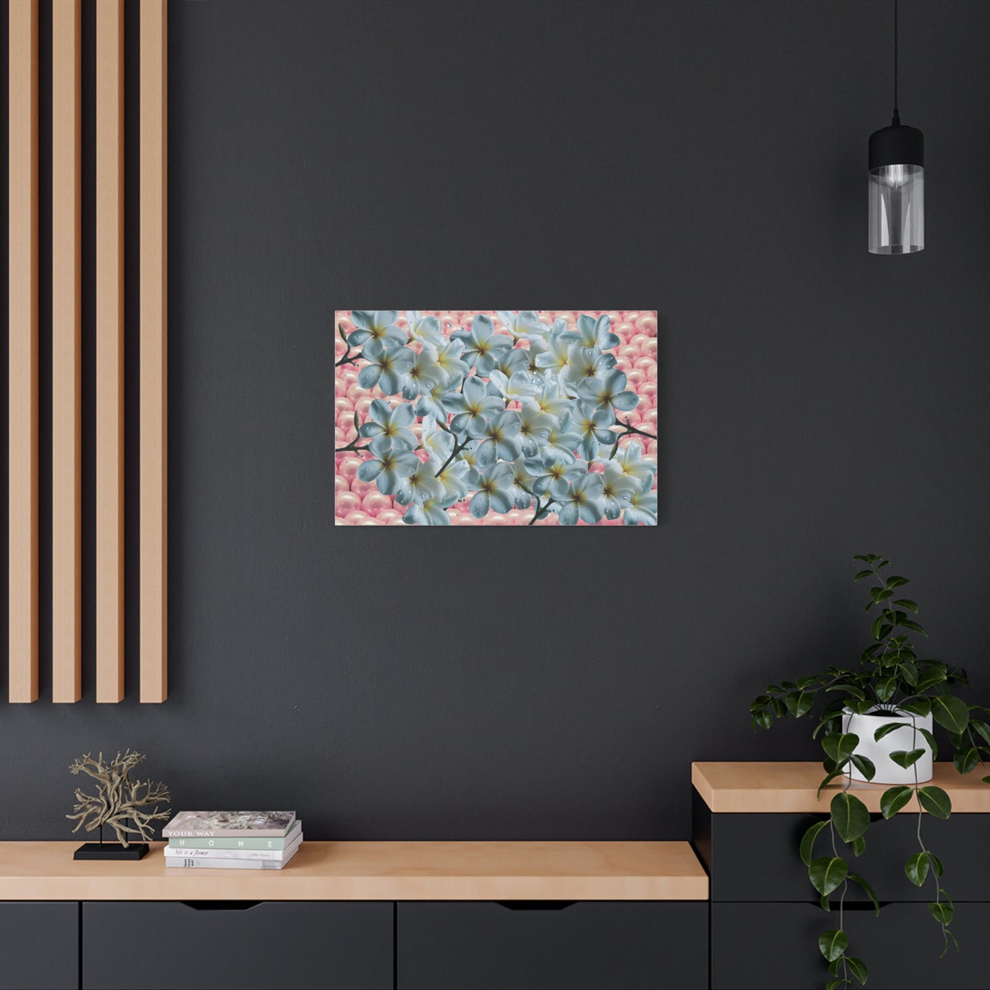 Floral Canvas Art Print - Elegant Home Decor, Botanical Wall Art, Gift for Her, Mother's Day Decoration, Vibrant Flower Artwork