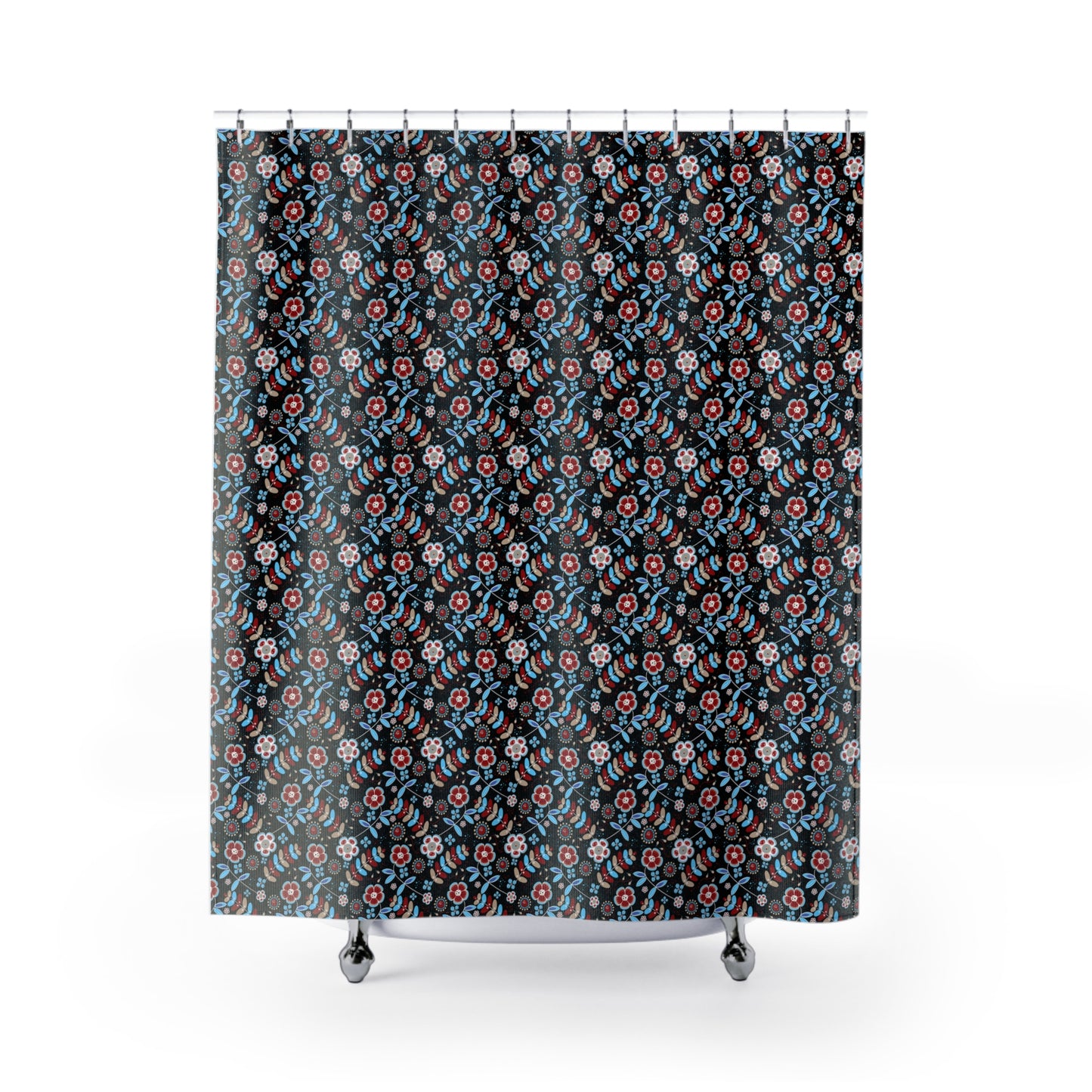 Floral Print Shower Curtain | Garden Vibes, Bathroom Decor, Home Upgrade, Gift for Her, Boho Style