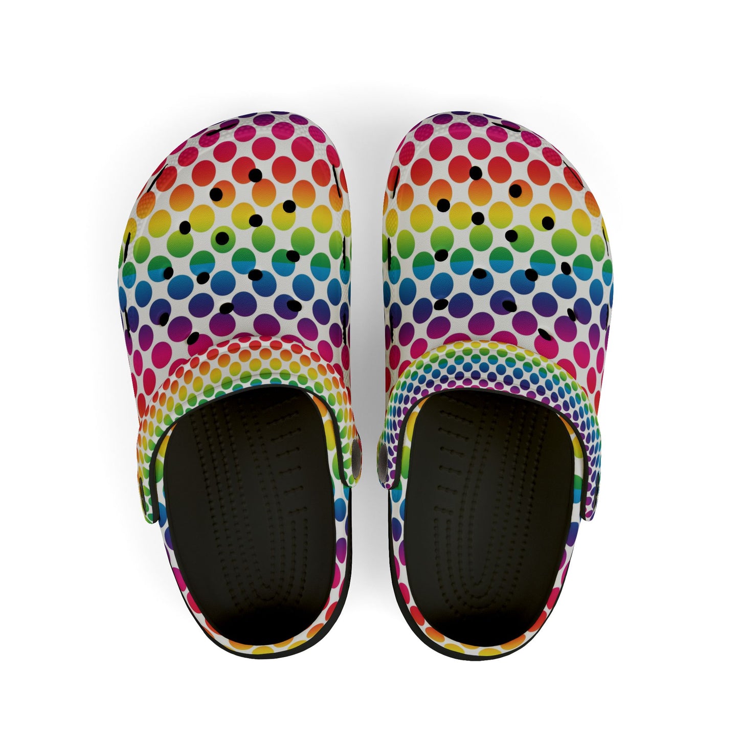 Colorful Kids Clogs - Rainbow Polka Dot Foam Shoes, Fun Playtime Footwear, Comfortable Garden Clogs, Perfect for Summer Adventures, [...]