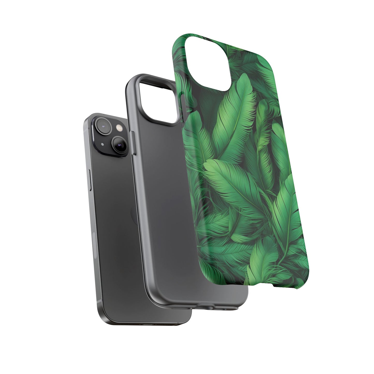 Tough Cases - Tropical Leaf Phone Case, Nature-inspired, Phone Accessory, Gift for Her, Jungle Theme, Eco-Friendly