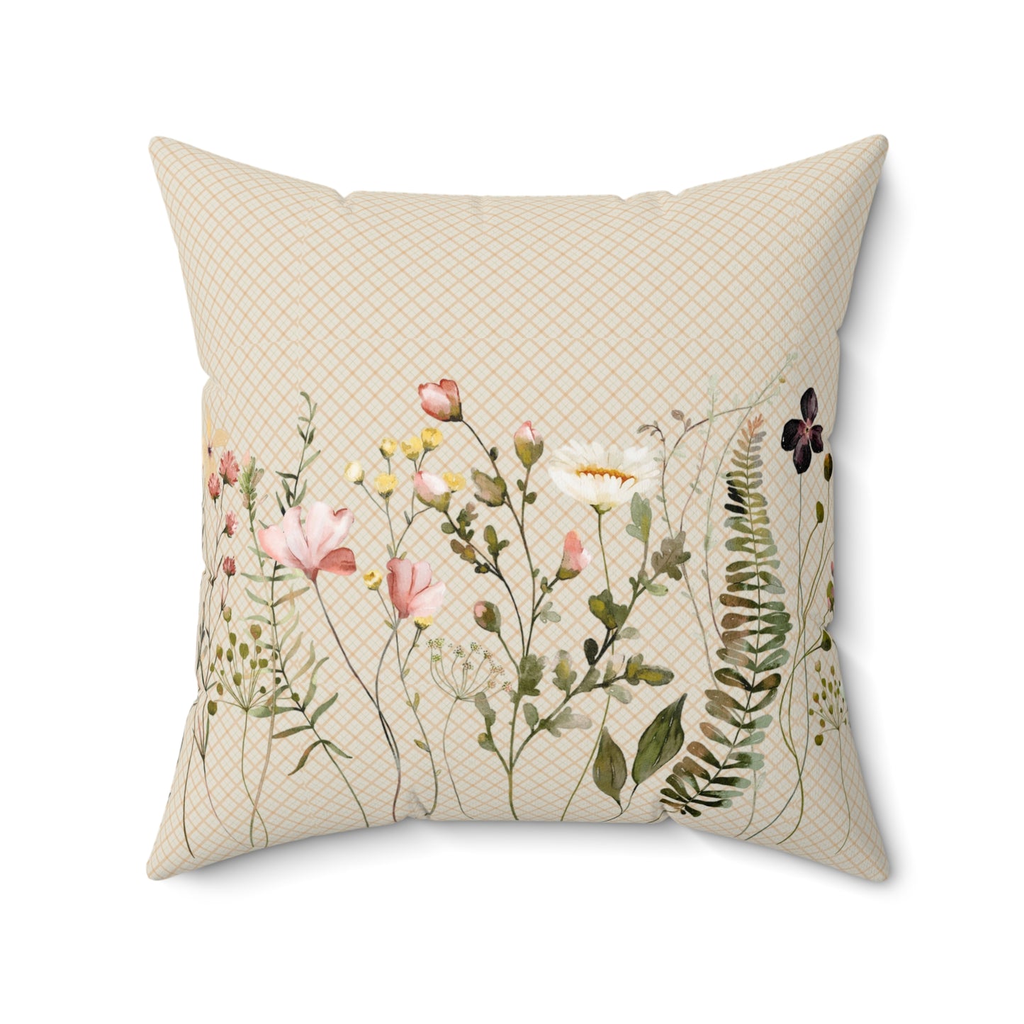 Floral Decorative Pillow, Cozy Couch Cushion, Spring Home Accent, Floral Throw Pillow, Gift for Gardener, Flower Lover