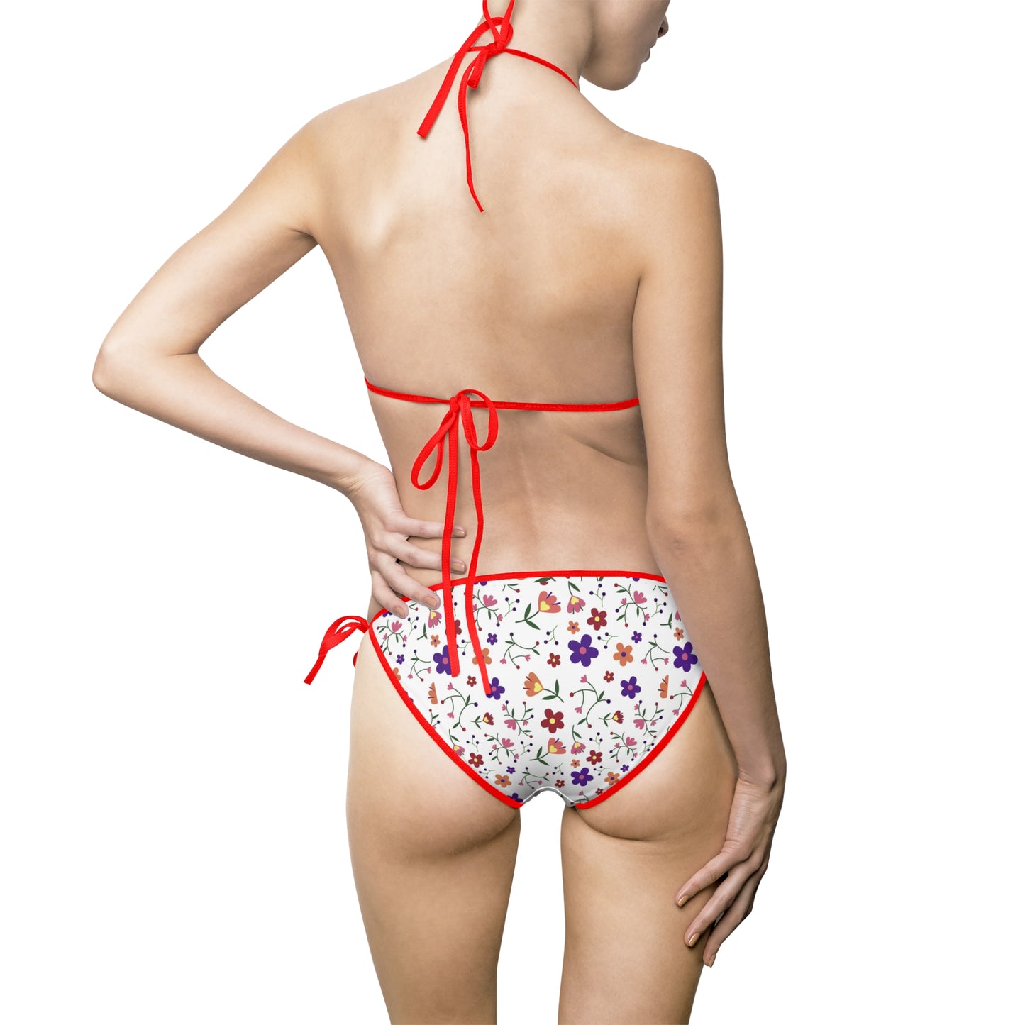 Women's Bikini Swimsuit White Floral