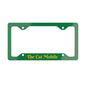 Funny Metal License Plate Frame - The Cat Mobile