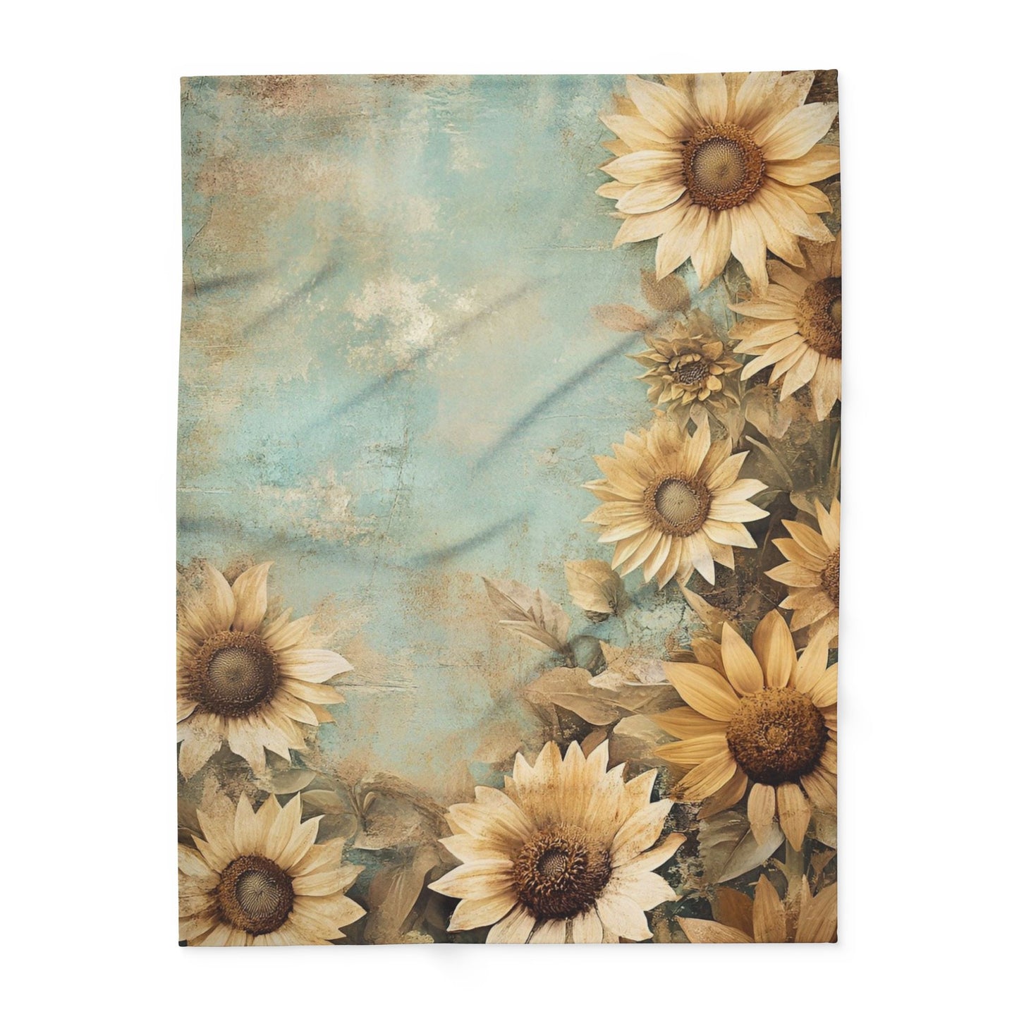 Sunflower Arctic Fleece Blanket, Cozy Throw, Soft Home Decor, Floral Blanket, Perfect for Gifts, Picnic, and Relaxation