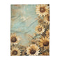 Sunflower Arctic Fleece Blanket, Cozy Throw, Soft Home Decor, Floral Blanket, Perfect for Gifts, Picnic, and Relaxation