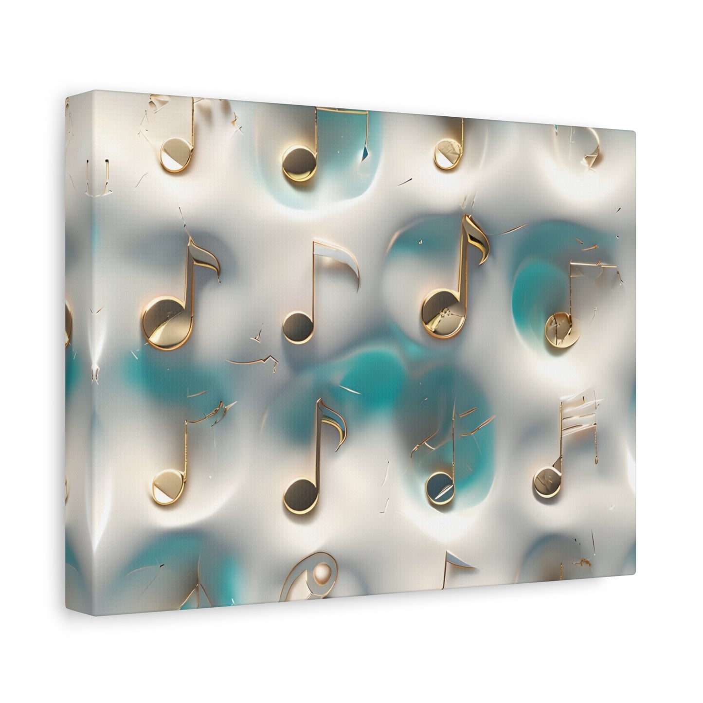 Musical Notes Wall Art Canvas, Elegant Home Decor, Perfect for Musicians, Music Lovers, Gifts for Music Teachers, Unique Art Piece