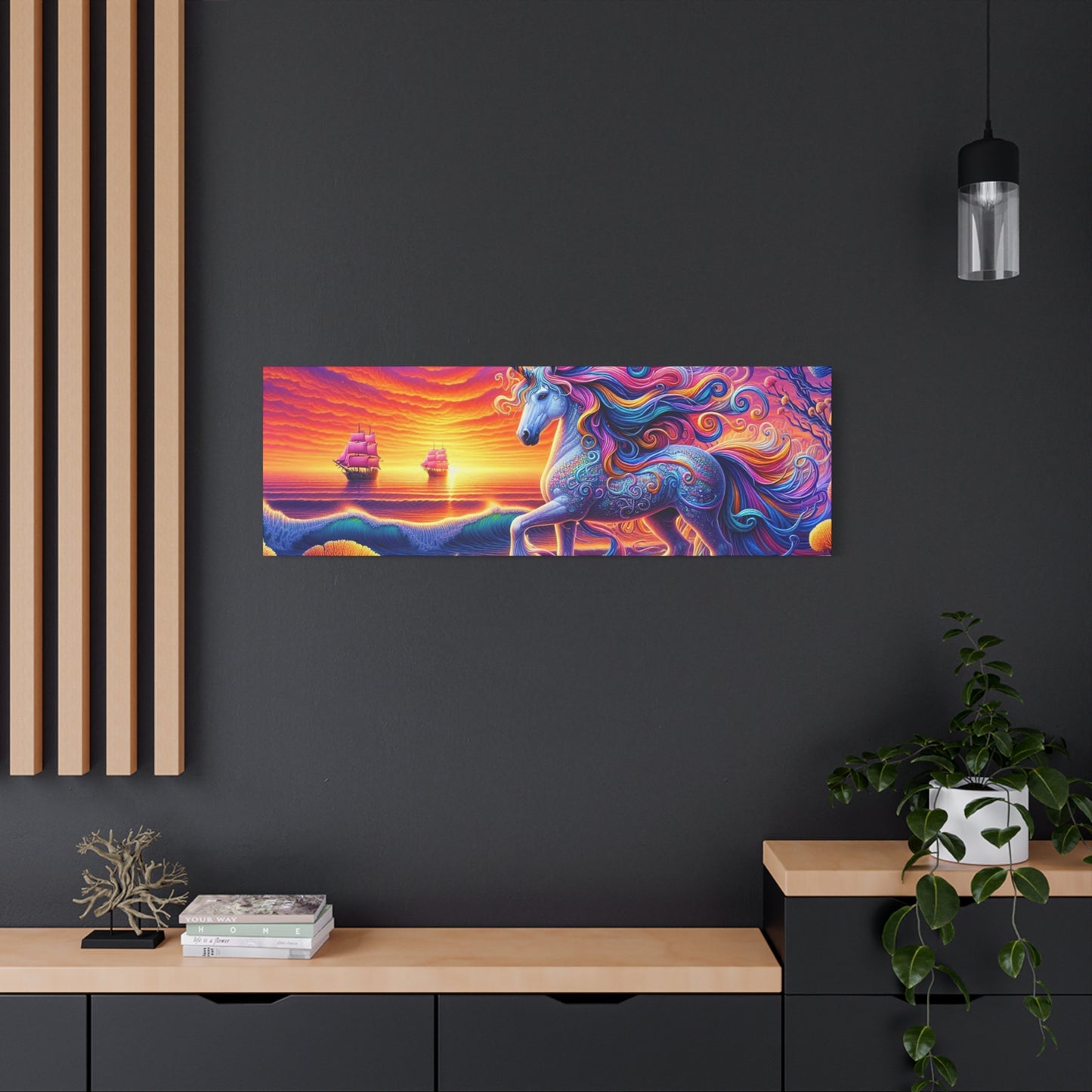 Matte Canvas, Stretched, 1.25"  Unicorn