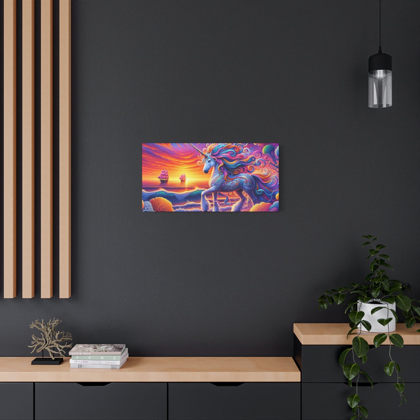 Matte Canvas, Stretched, 1.25"  Unicorn