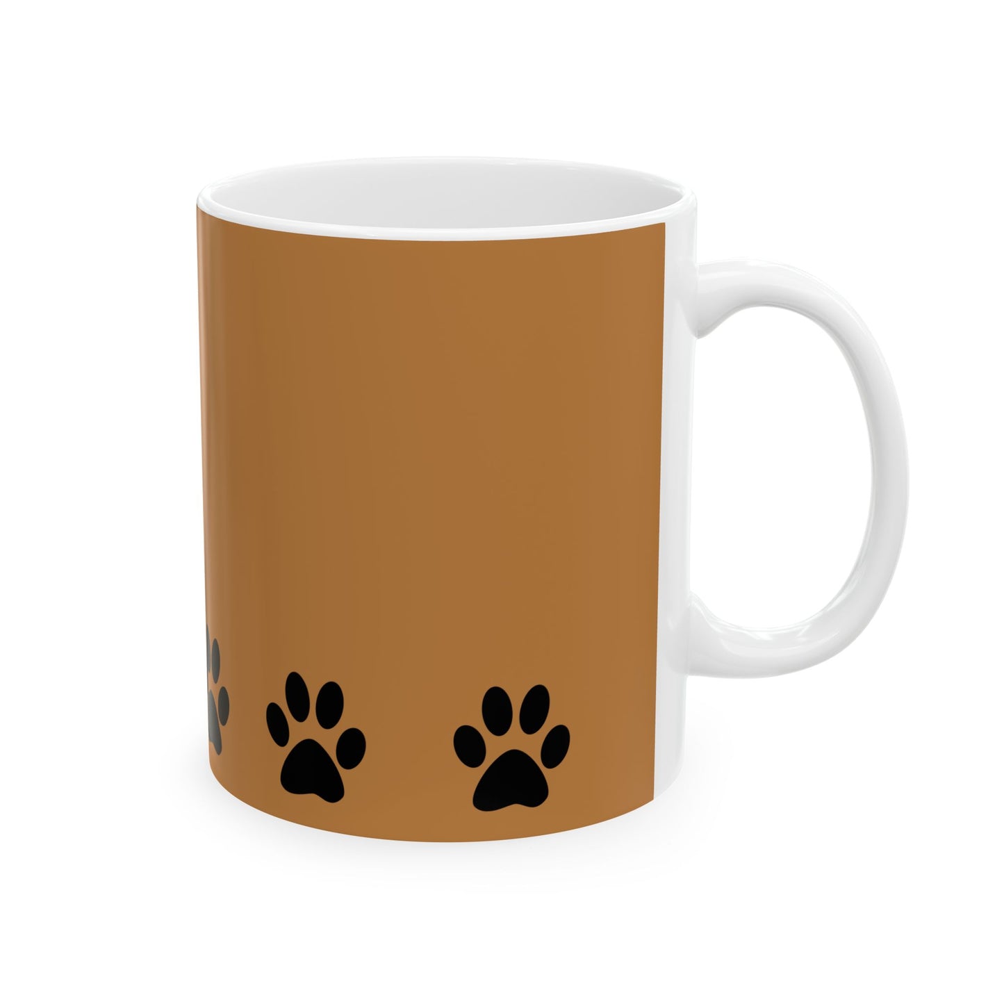 Paw Print Ceramic Mug - Ideal for Pet Lovers, Dog Owners, Animal Enthusiasts, Gift for Pet Birthdays, Cozy Coffee Moments, Kitchen Decor