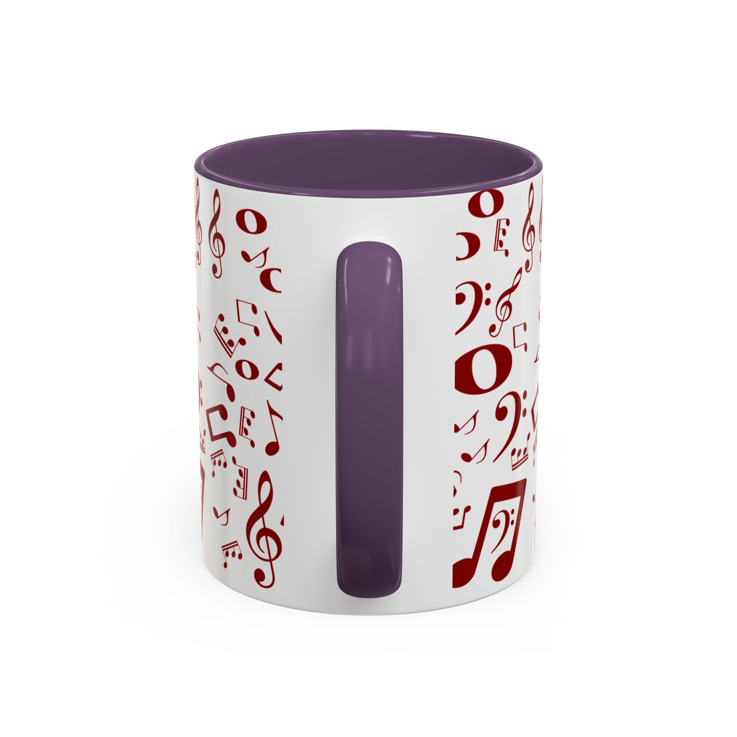 Accent Coffee Mug (11, 15oz) - Musical Notes