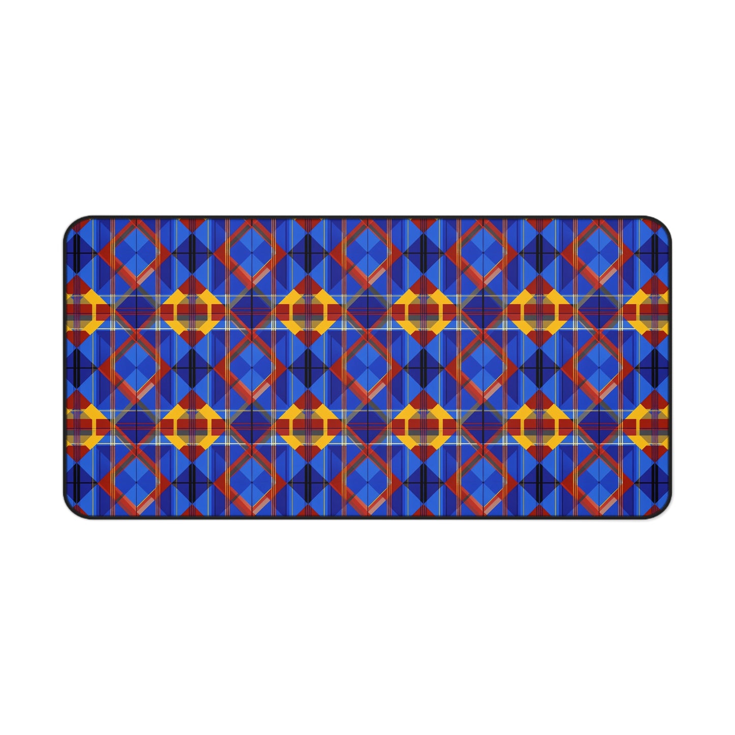 Colorful Geometric Desk Mat - Stylish Work & Gaming Surface