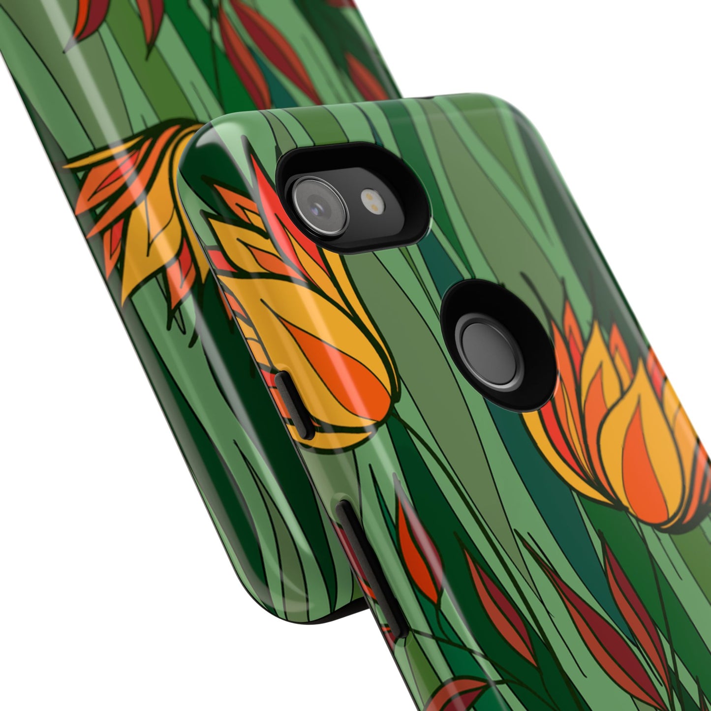 Vibrant Floral Phone Case, Nature-Inspired Tough Case, Eco-Friendly Cover, Unique Gift for Nature Lovers, Spring Decor