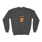 Cool Tiger Youth Crewneck Sweatshirt, Cute Animal Apparel, Teen Style, Gift for Kids, Casual Wear