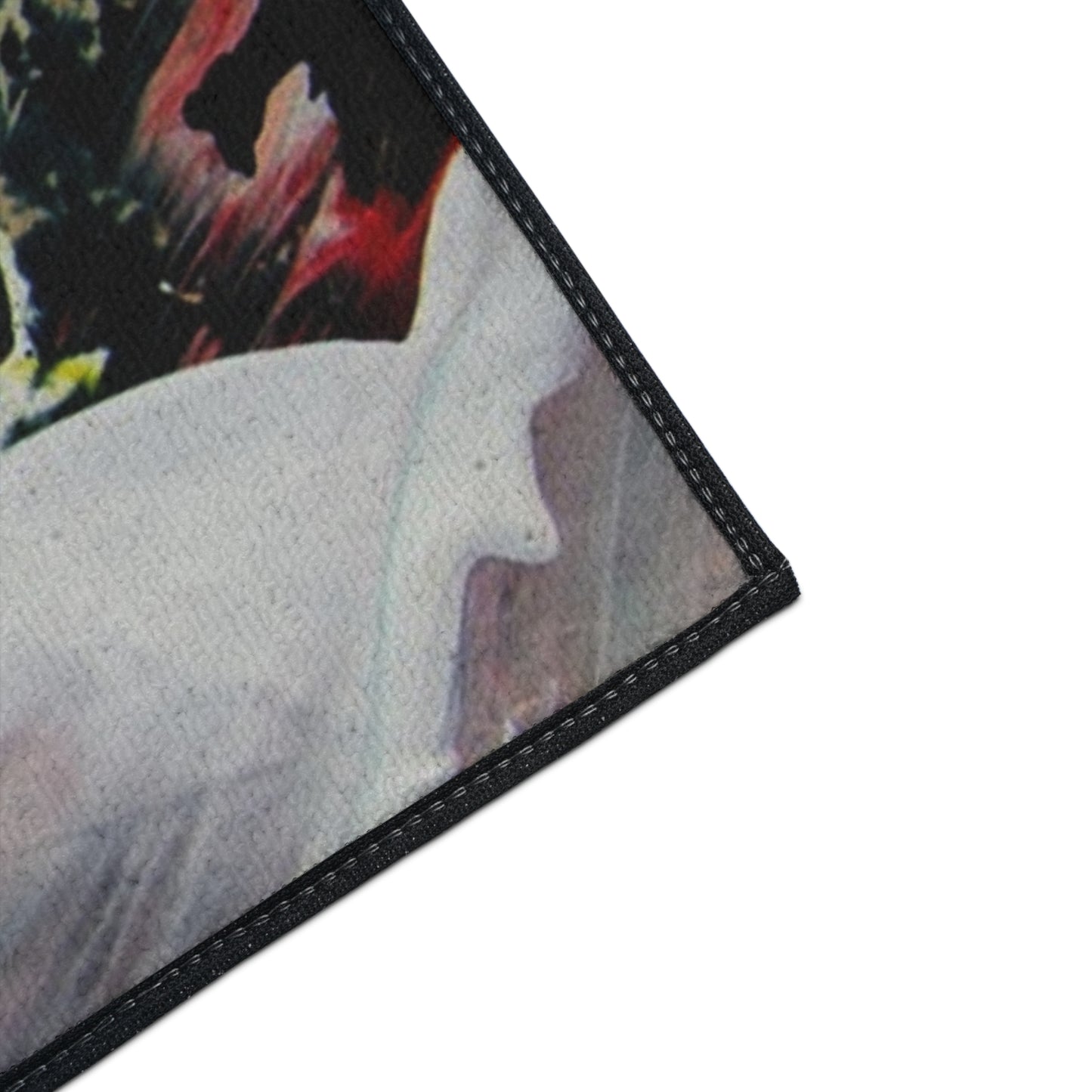Abstract Color Splash Heavy Duty Floor Mat — Durable Artistic Entrance Rug
