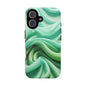 Stylish Phone Case, Tough Case, Green Abstract Design, Cell Phone Cover, Unique Gift, Trendy Accessory