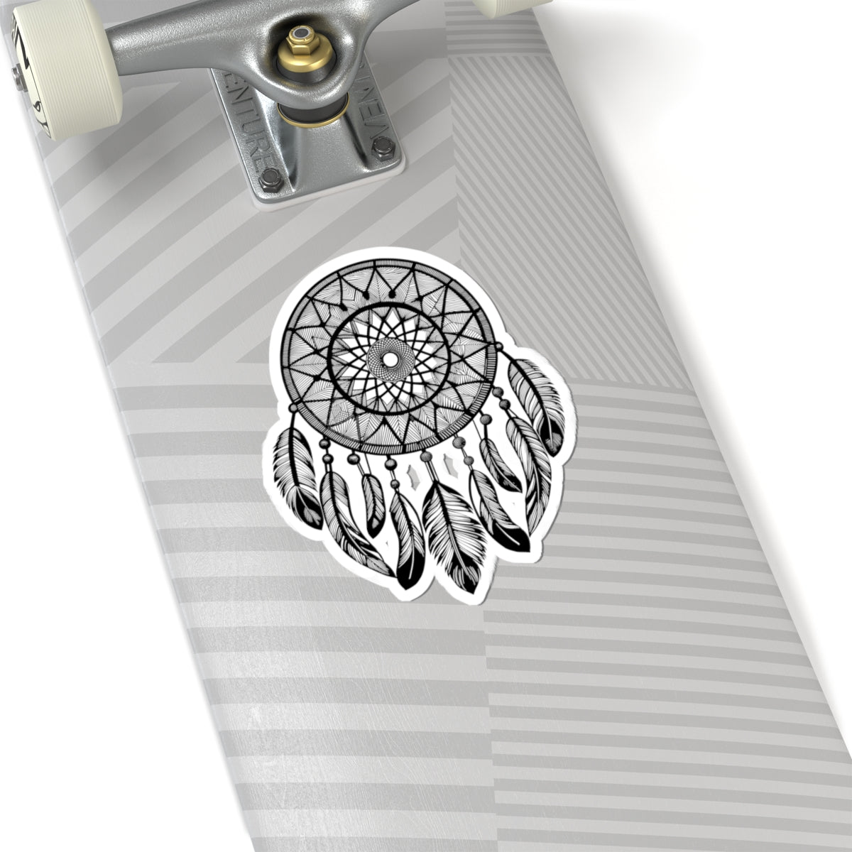 Dreamcatcher Kiss-Cut Sticker — Boho Feather Laptop Decal