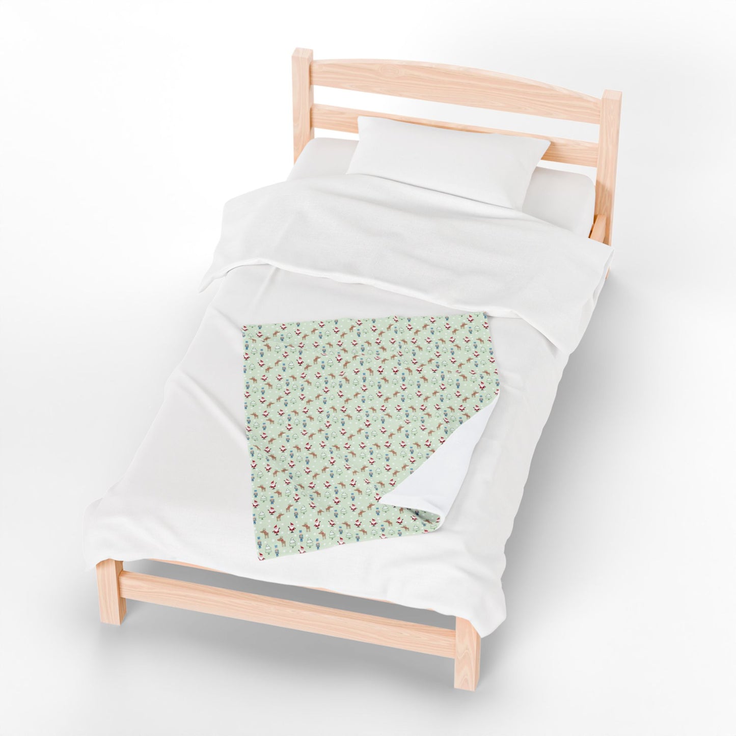 Cozy Velveteen Plush Blanket - Warm Throw, Soft Bedding, Gift for Home, Snuggly Decor, Holiday Comfort