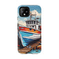 Colorful Fishing Boat Phone Case | Nautical Gift, Marine Design, Coastal Aesthetic, Summer Vibes, Sea Lover's Accessory