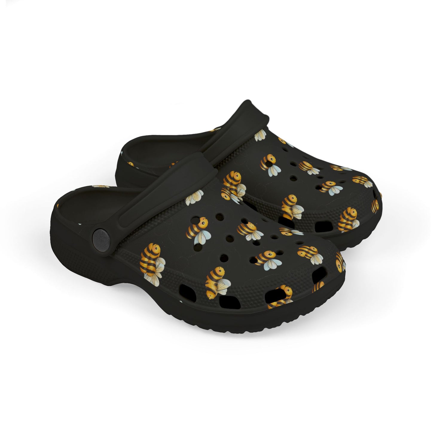 Bee-themed Kid's EVA Foam Clogs, Lightweight Comfort Shoes, Fun Summer Sandals, Durable Kids Footwear, Garden Party Accessories