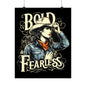 Bold & Fearless Cowboy Woman Poster — Matte Vertical Wall Art