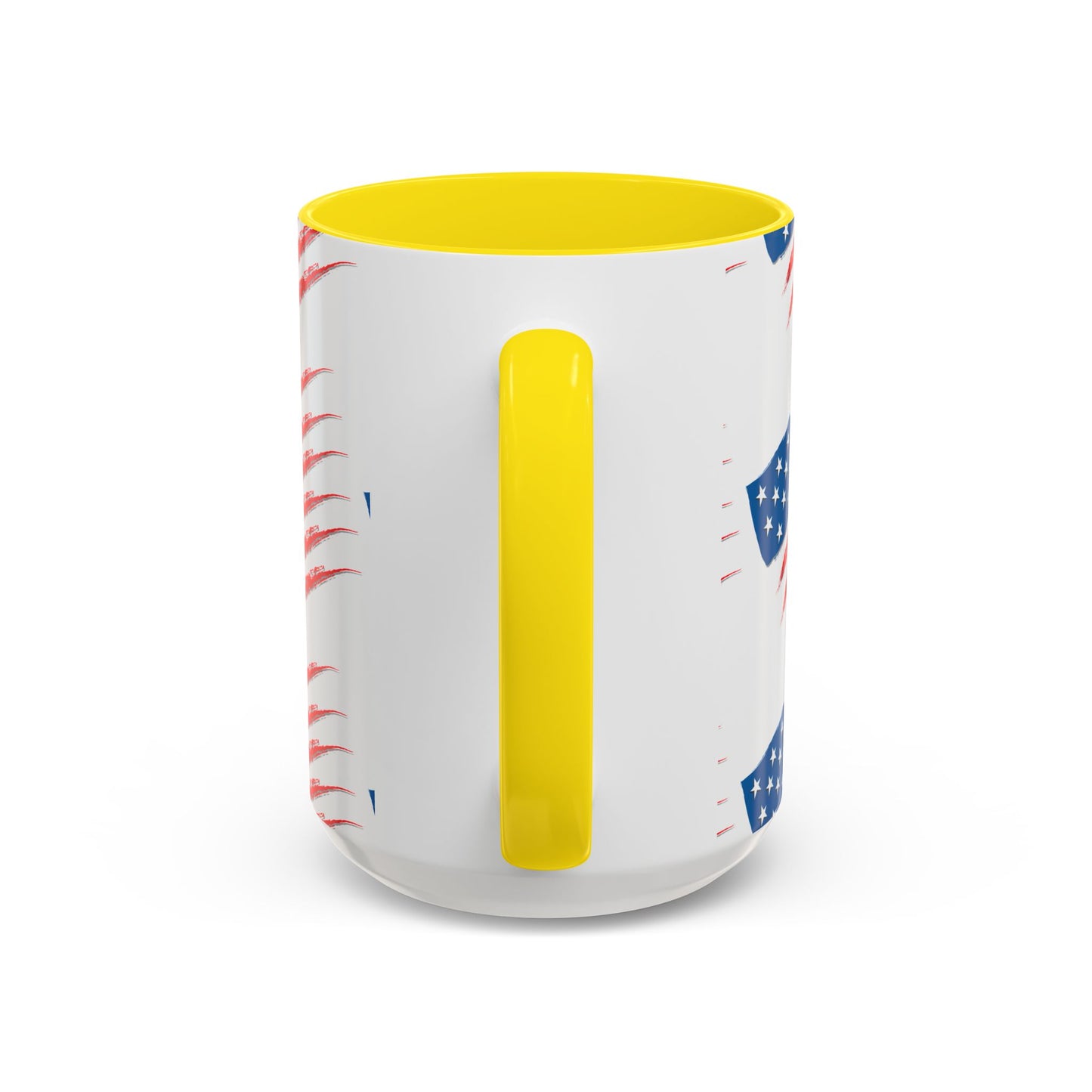 Patriotic Accent Coffee Mug | USA Flag Design, Perfect Gift for Veterans & Independence Day, Coffee Lover's Merchandise, Red White [...]