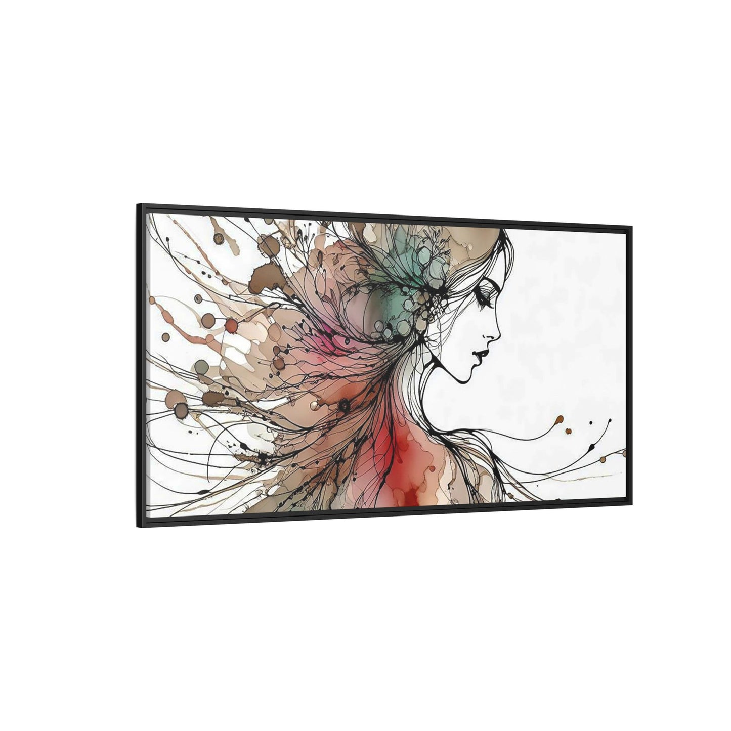 Matte Canvas, Framed (Multi-color) - Girl Whispers