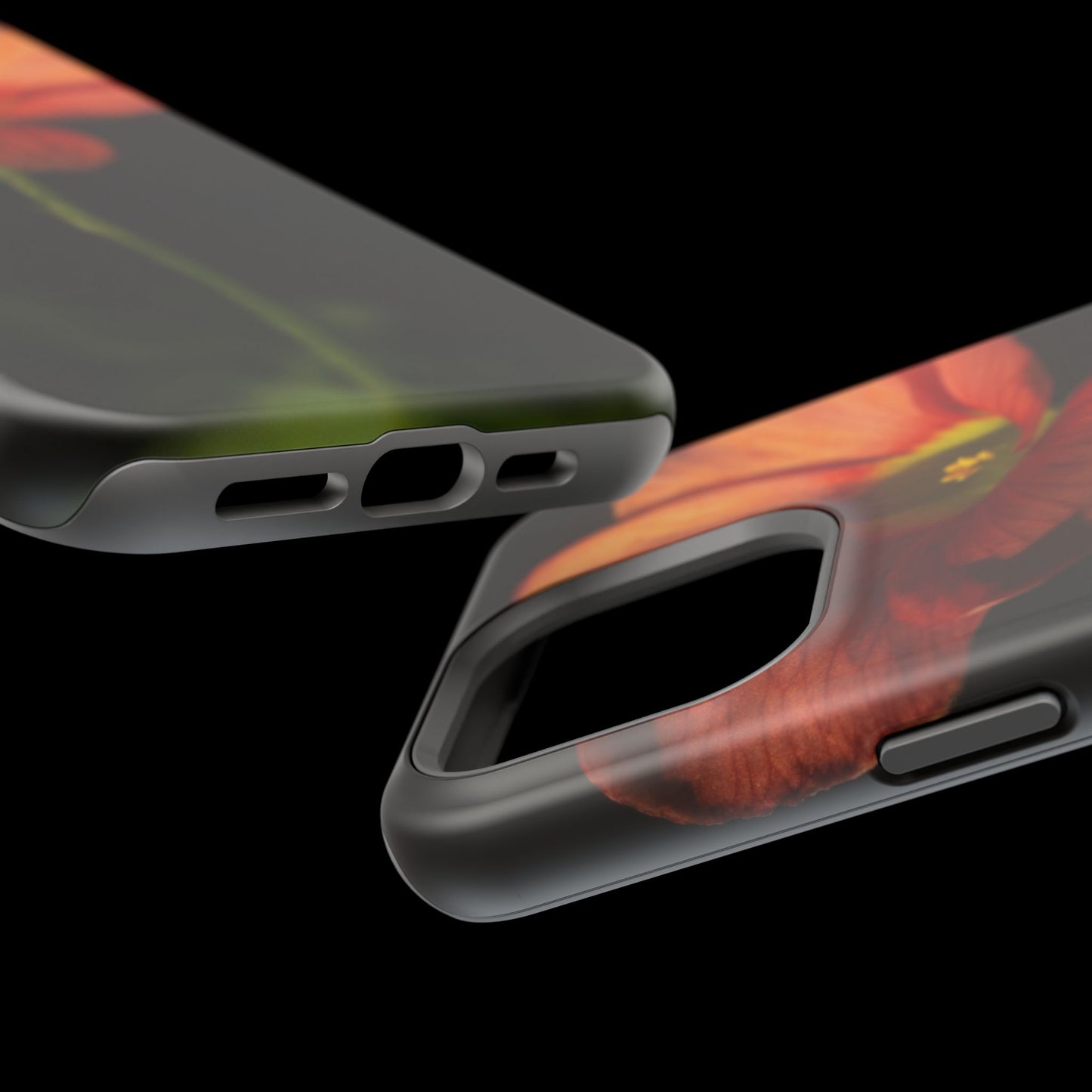 Poppy Bloom Magnetic Impact Phone Case — Slim Protective Floral Design