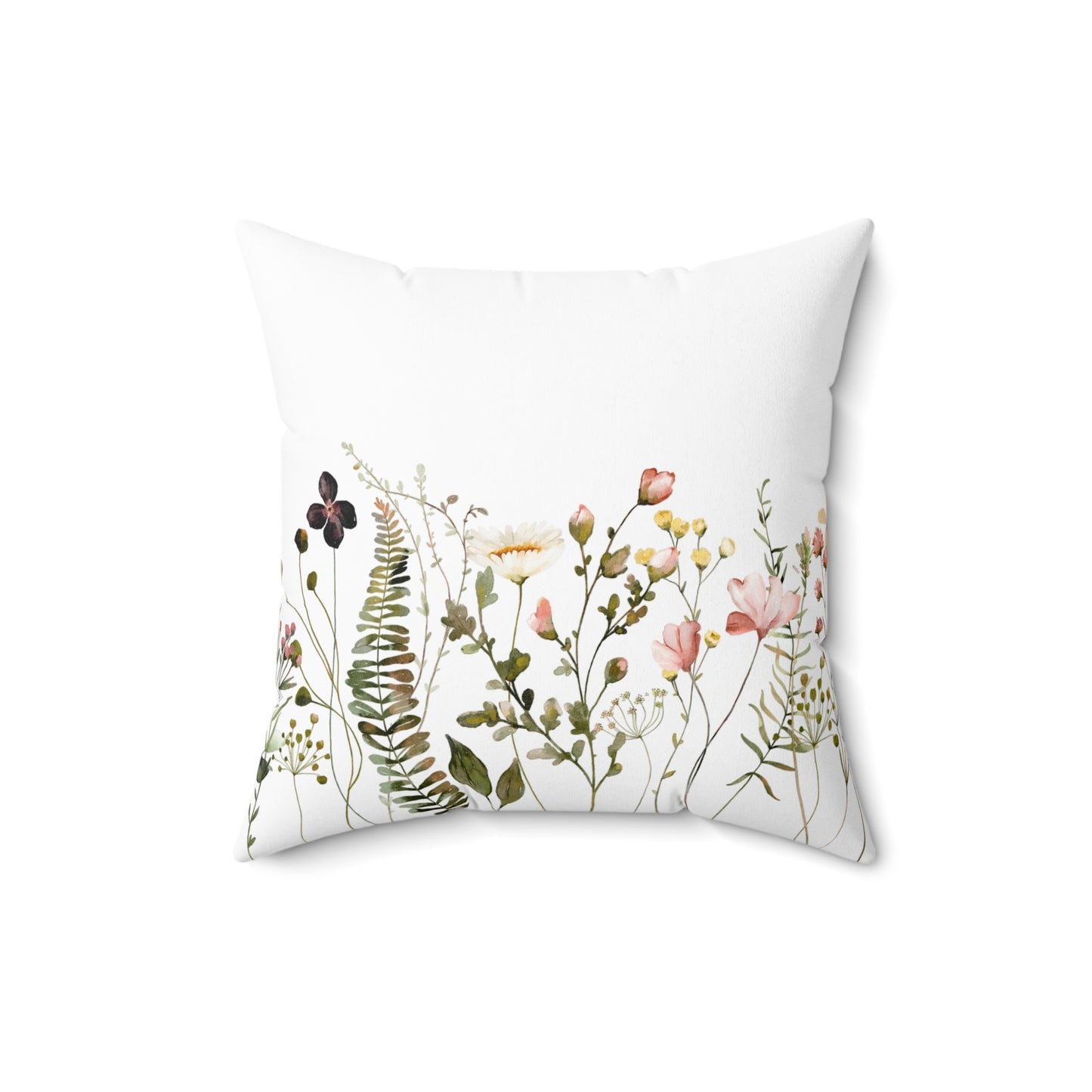 Floral Decorative Pillow, Cozy Home Accent, Botanical Cushion, Ideal Gift for Home Decor, Spring and Summer Vibes, Perfect for Living Room