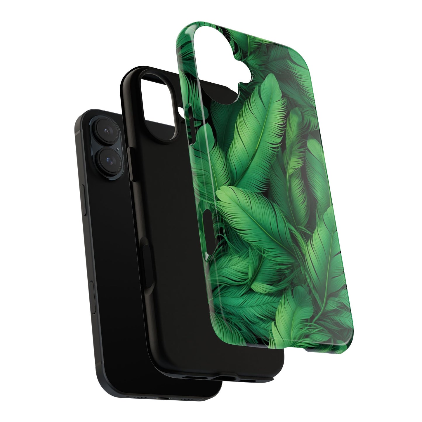 Tough Cases - Tropical Leaf Phone Case, Nature-inspired, Phone Accessory, Gift for Her, Jungle Theme, Eco-Friendly