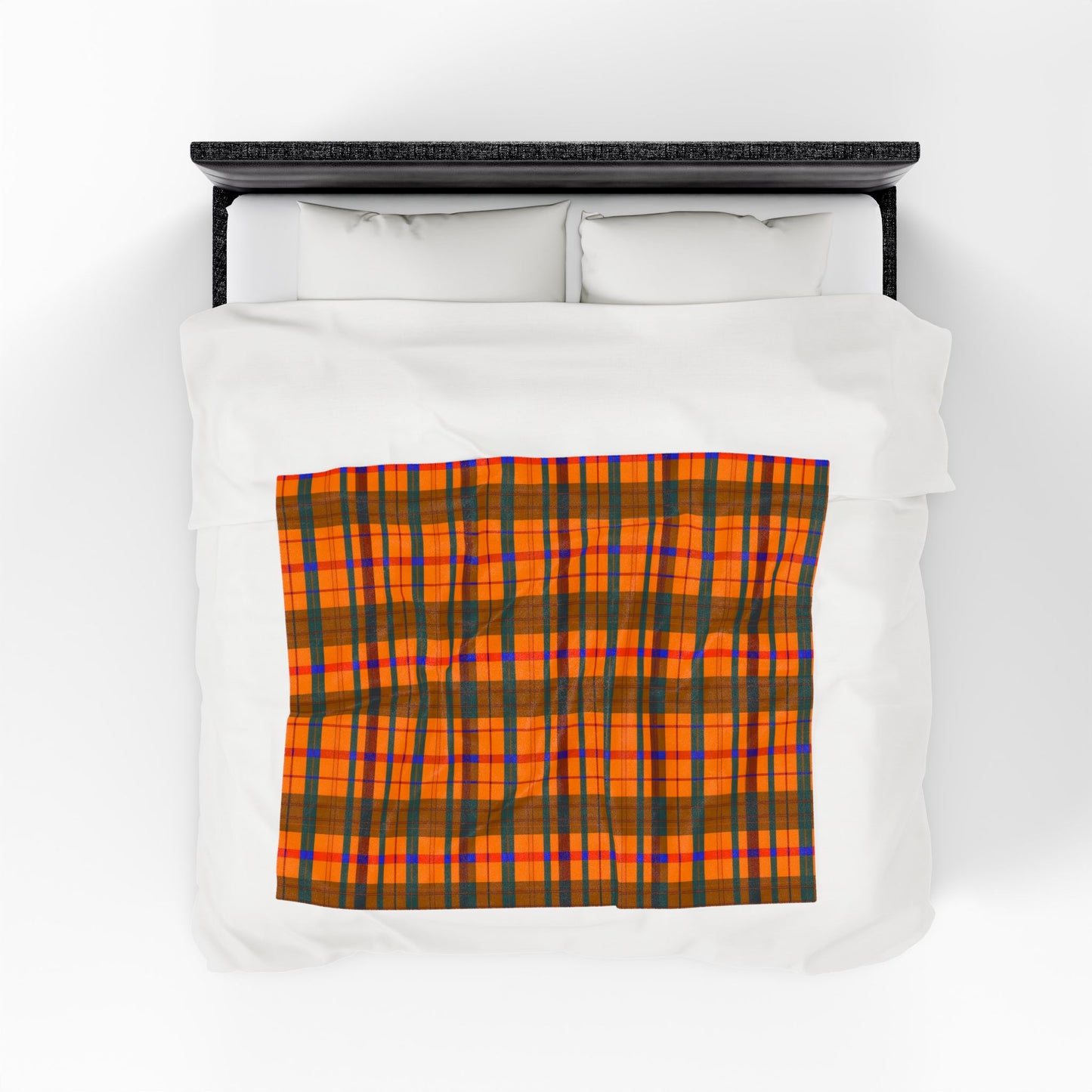 Cozy Plaid Velveteen Plush Blanket | Soft Throw for Fall, Home Décor, Gift for Him/Her, Autumn Vibes, Snuggle-Up Comfort