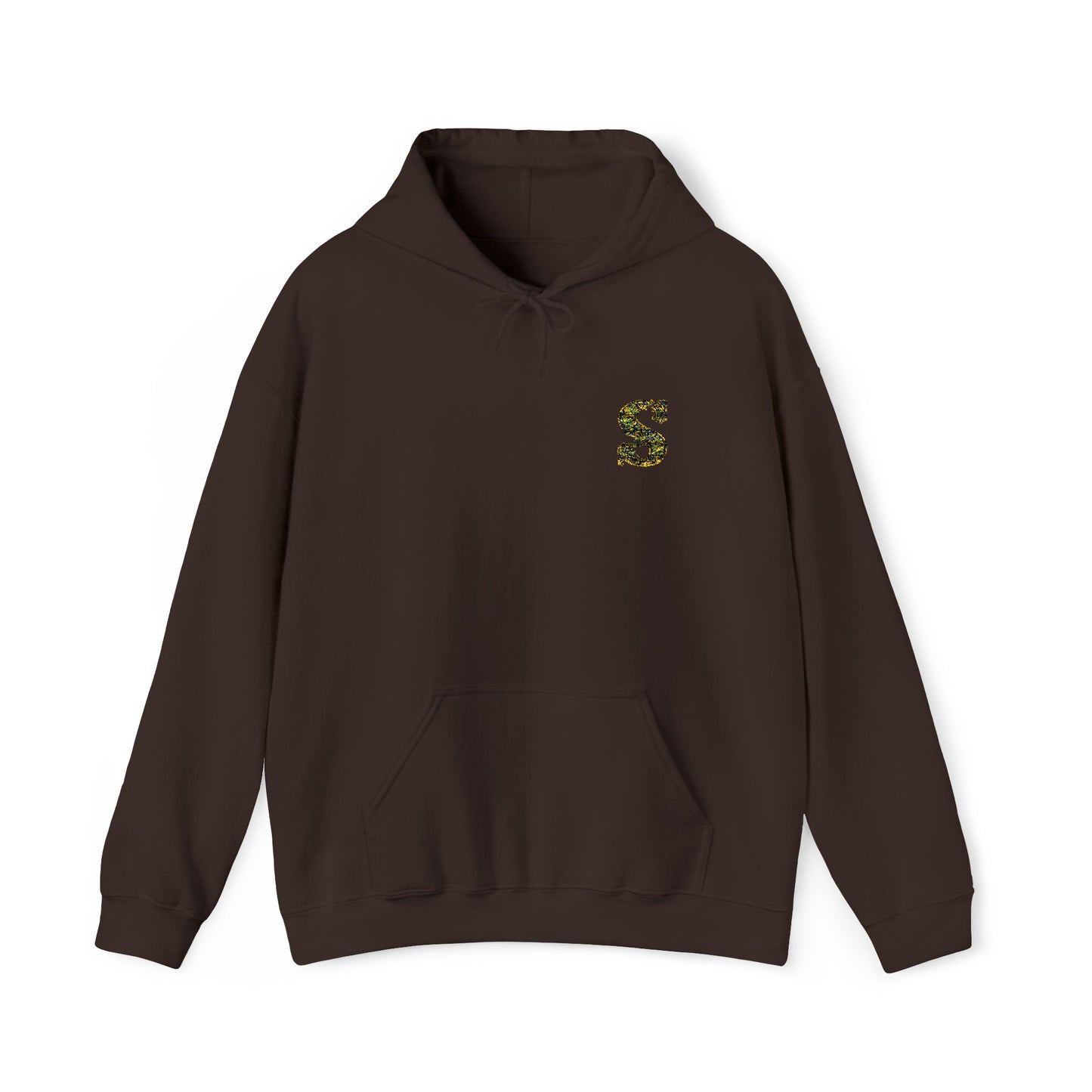 Floral S Initial Hoodie — Monogrammed Flower Letter Sweatshirt
