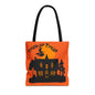 Halloween Tote Bag, Spooky Witch Design, Trick or Treat Bag, Fall Accessory, Seasonal Shopping Bag, Festival Gift