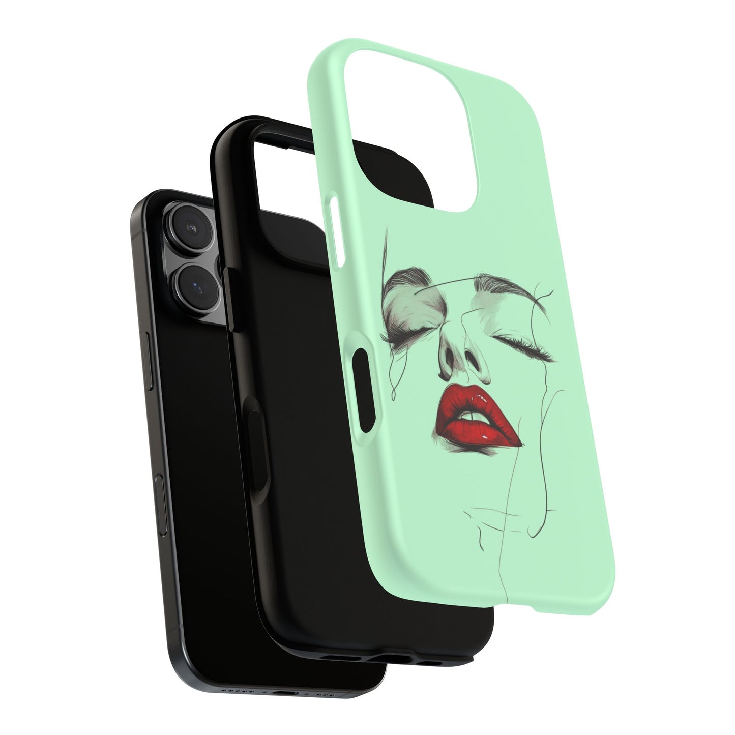 Stylish Phone Case, Artistic Phone Cover, Trendy Tech Accessory, Unique Cell Phone Protector, Gift for Her, Modern Aesthetic