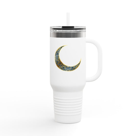 Sparkling Crescent Moon Travel Mug - 40oz Insulated Drinkware, Perfect for Coffee Lovers, Outdoor Adventures, Gifts for Her, Birthday, [...]