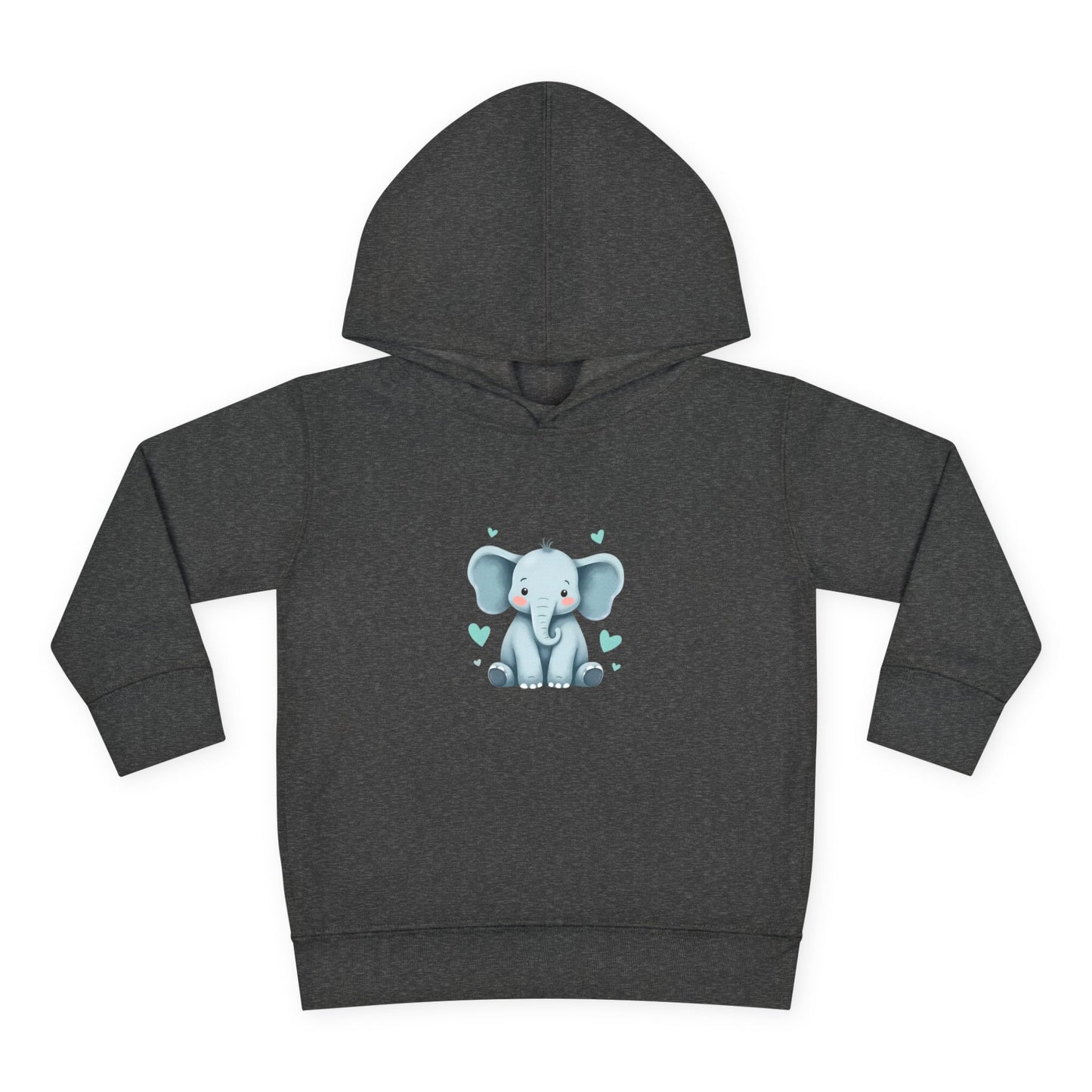Adorable Elephant Toddler Fleece Hoodie, Kids Pullover, Baby Shower Gift, Birthday Present, Cute Animal Apparel, Cozy Toddler Wear