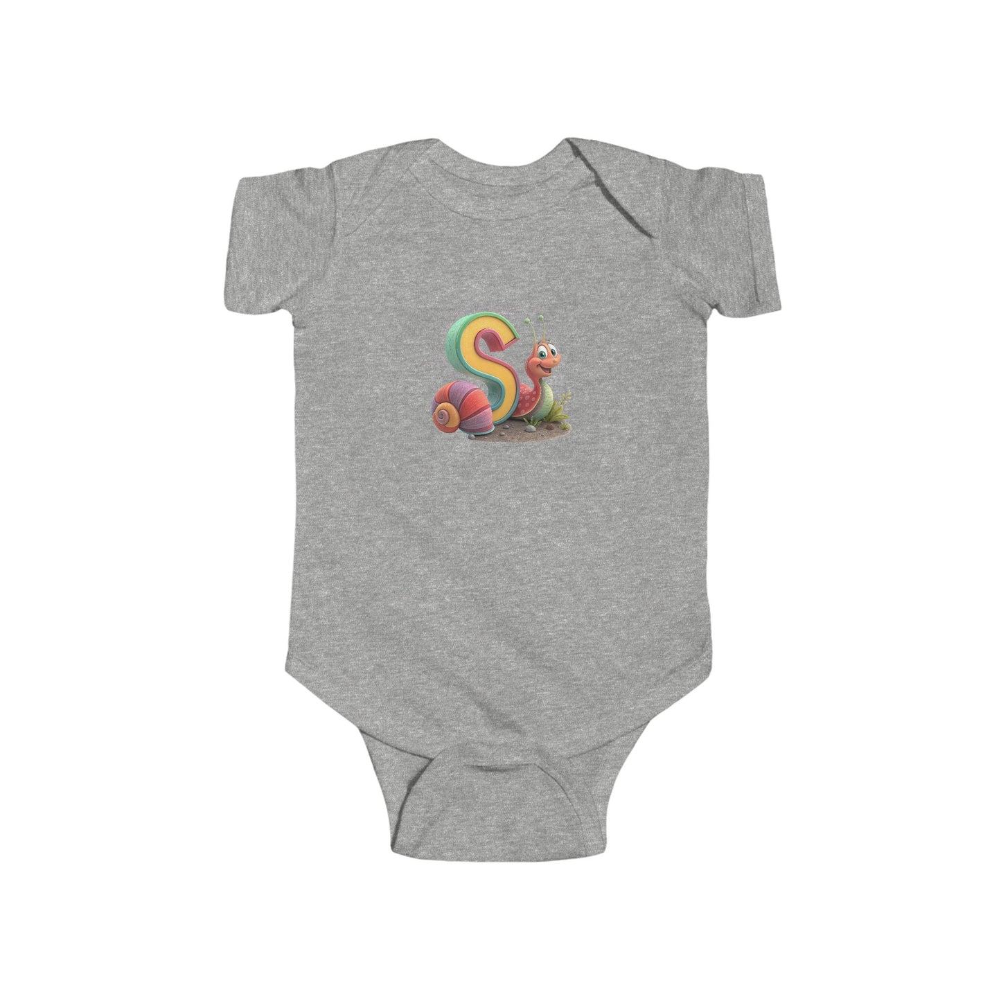 Colorful Snail Infant Bodysuit, Cute Baby Onesie, Fun Baby Shower Gift, Summer Baby Clothes, Adorable Newborn Outfit