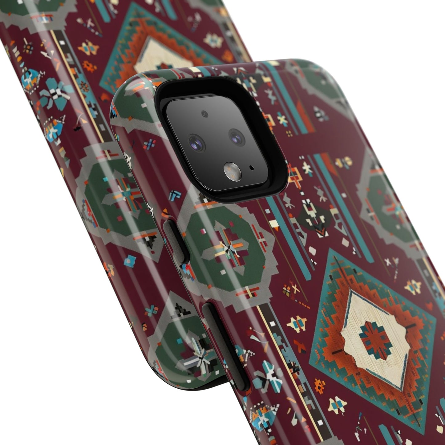 Tribal Pattern Phone Case - Boho Chic, Tough Durable Cover, Stylish Tech Accessory, Gift for Him/Her, Festival Essentials