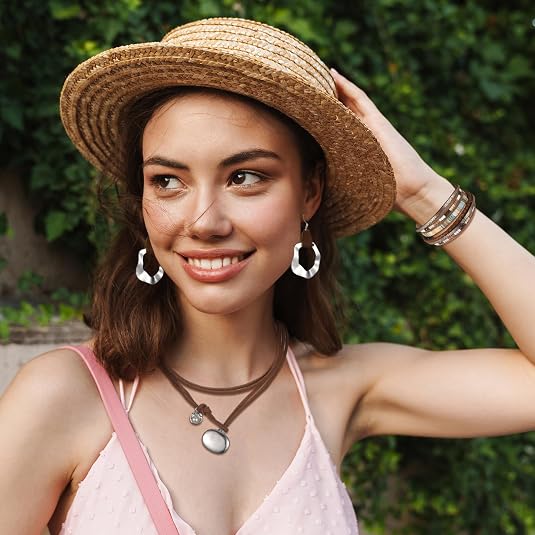 3 Pcs Western Jewelry for Women Bohemian Turquoise Jewelry Set Women Country