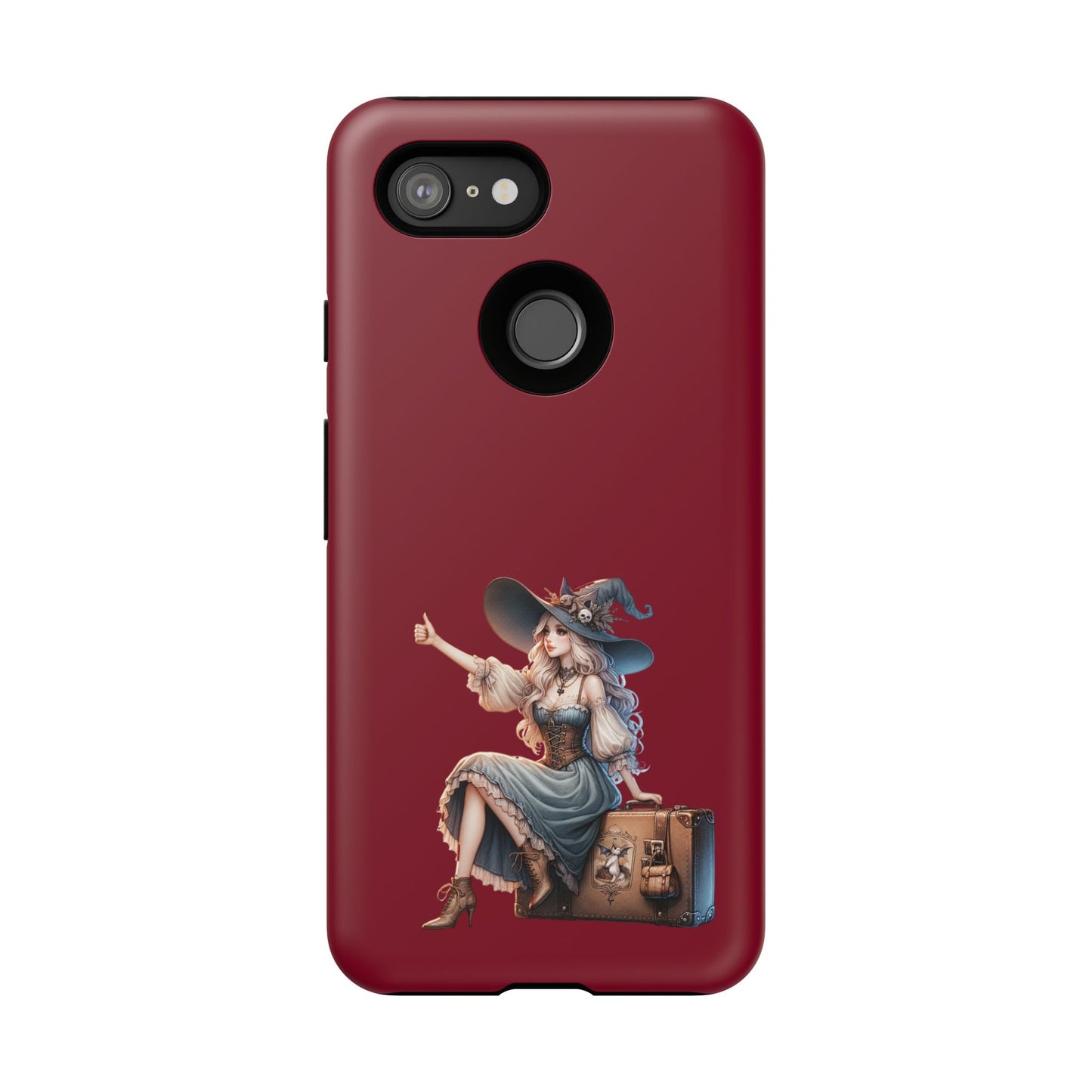 Witchy Phone Case - Magical, Durable - Halloween Gift, Cosplay Accessory, Cute Witch Design