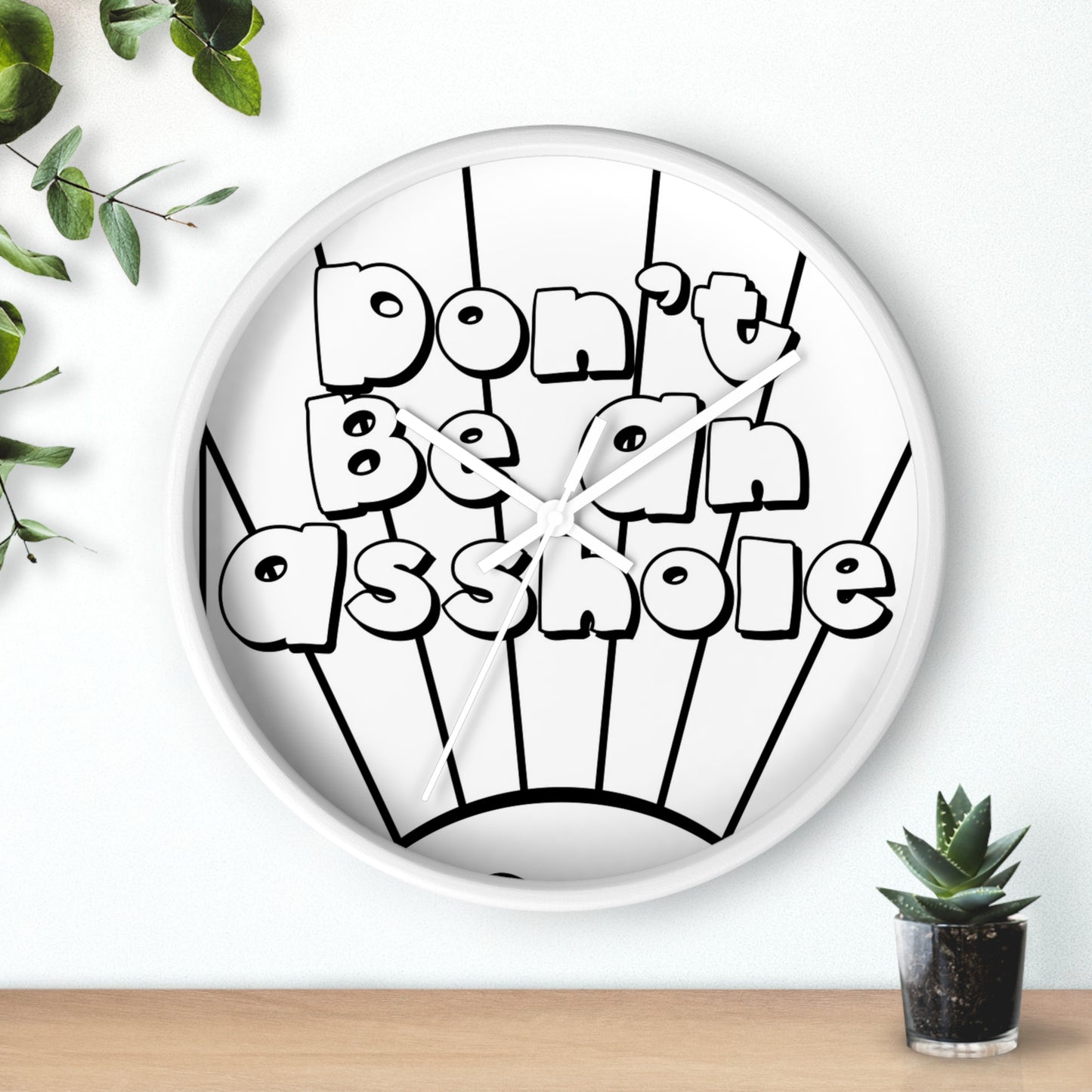 Playful Motivational Wall Clock - Perfect for Gifts, Home Decor, Office, Funny Quotes, Unique Timepieces