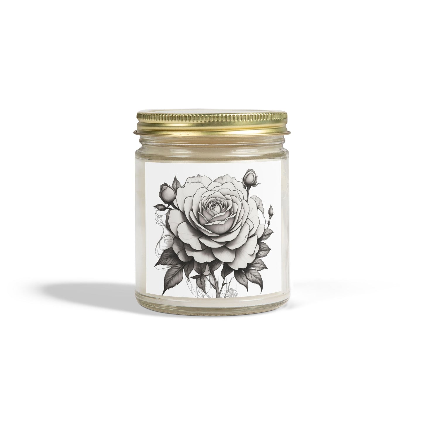Rose Scented Candle - Coconut Apricot Wax, Relaxing Aromatherapy, Home Decor, Gifts for Her, Eco-friendly Candle