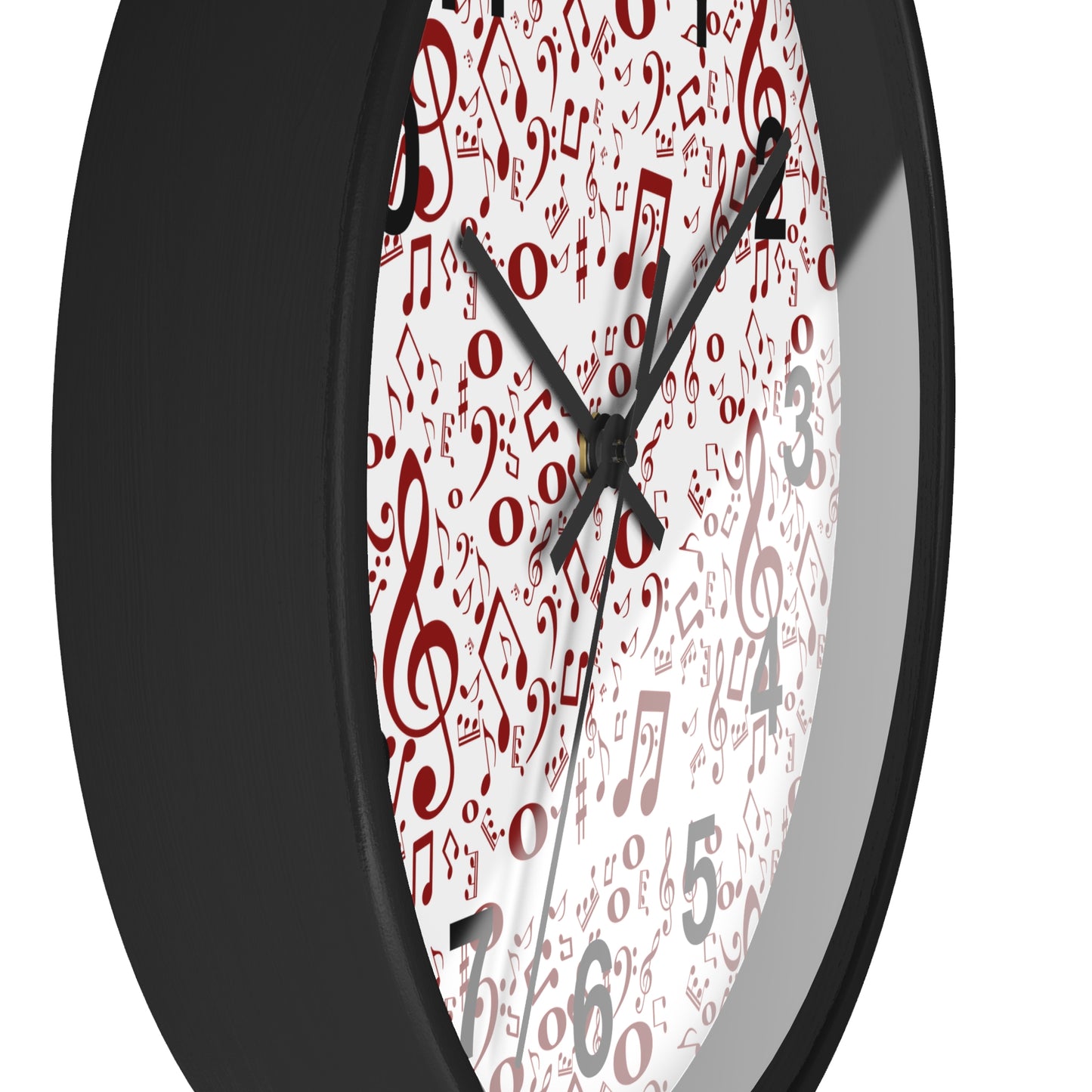 Musical Notes Wall Clock, Unique Gift for Musicians, Home Decor