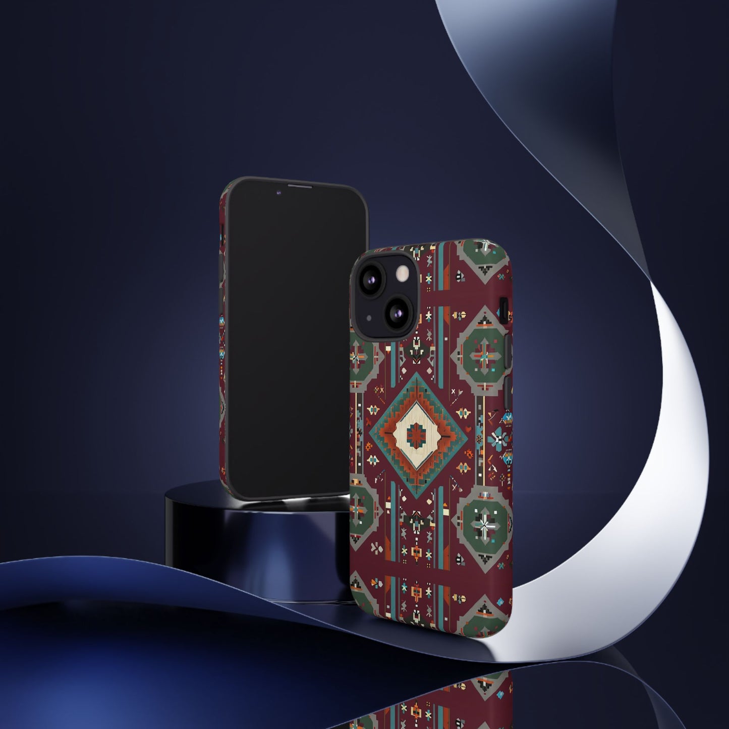 Tribal Pattern Phone Case - Boho Chic, Tough Durable Cover, Stylish Tech Accessory, Gift for Him/Her, Festival Essentials