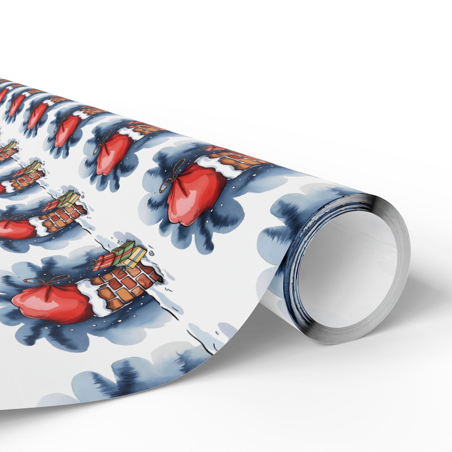 Wrapping Paper - Cute Cartoon Heart and Gift Pattern, Valentine’s Day & Birthday Gift Wrap