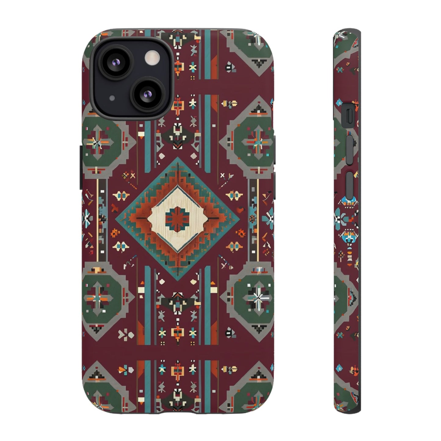Tribal Pattern Phone Case - Boho Chic, Tough Durable Cover, Stylish Tech Accessory, Gift for Him/Her, Festival Essentials